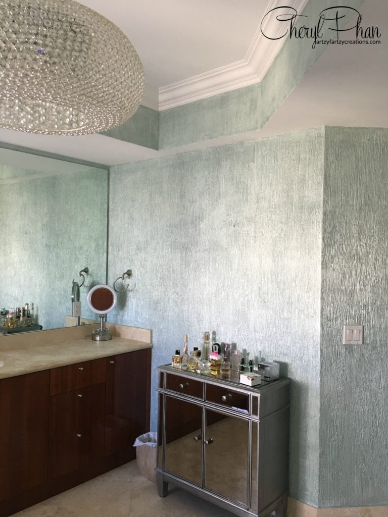 How to Paint a Textured Metallic Wall Finish by Cheryl Phan